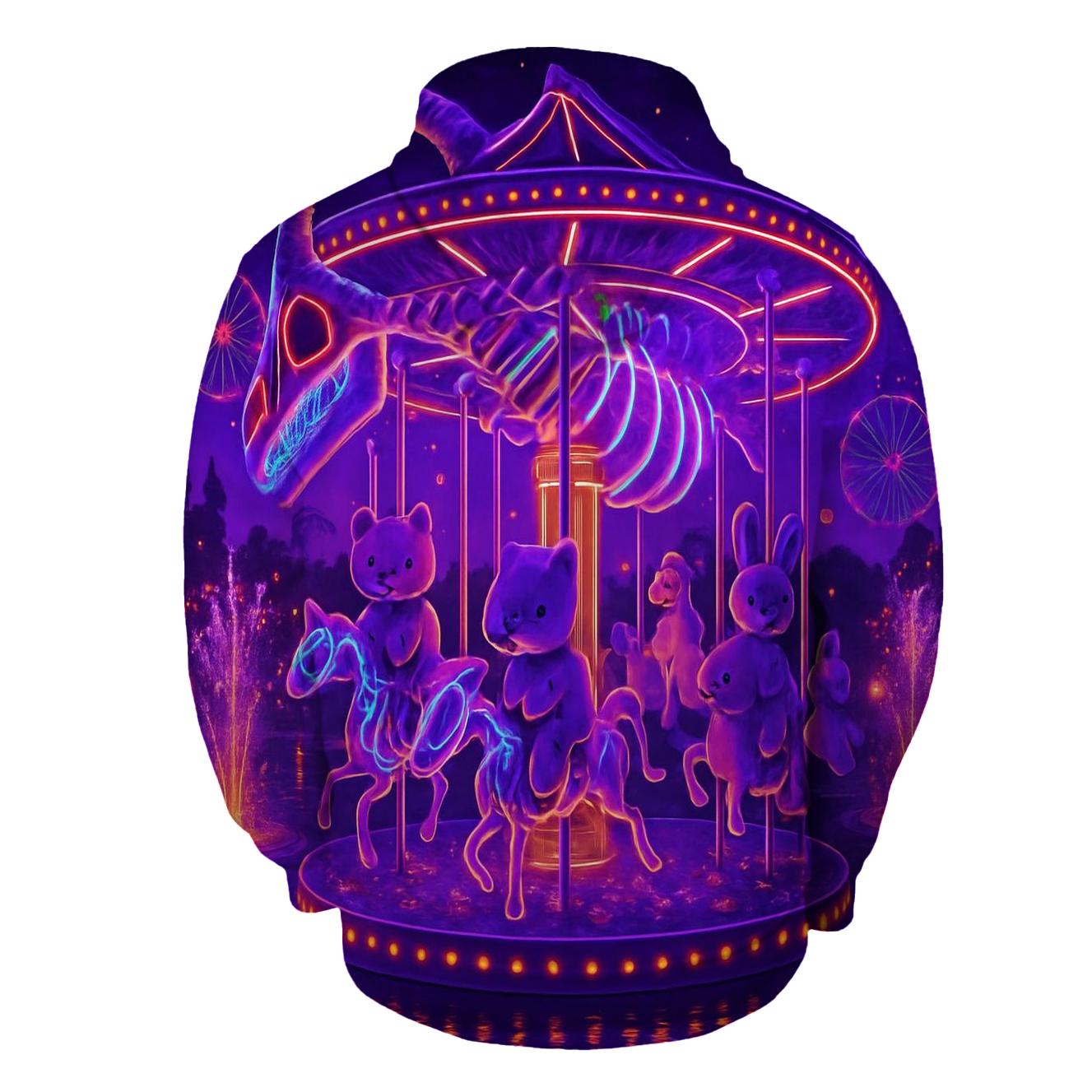 Neon Carousel Leviathan pullover hoodies