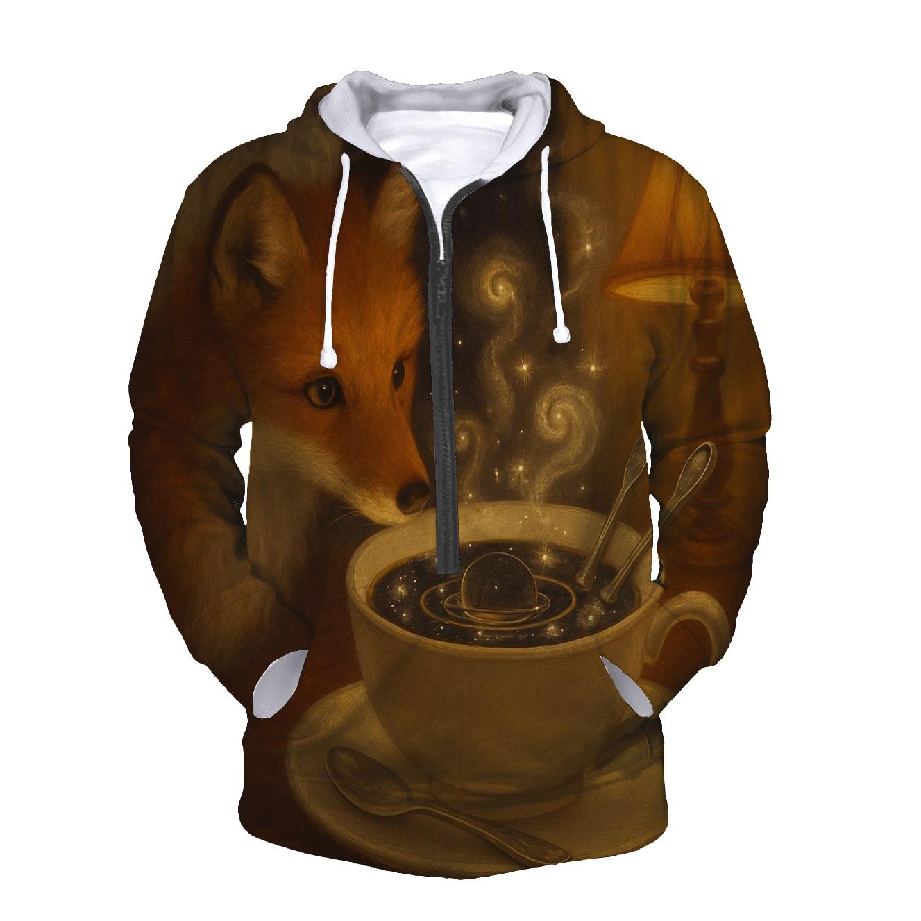 Teacup Planetarium Fox custom hoodies