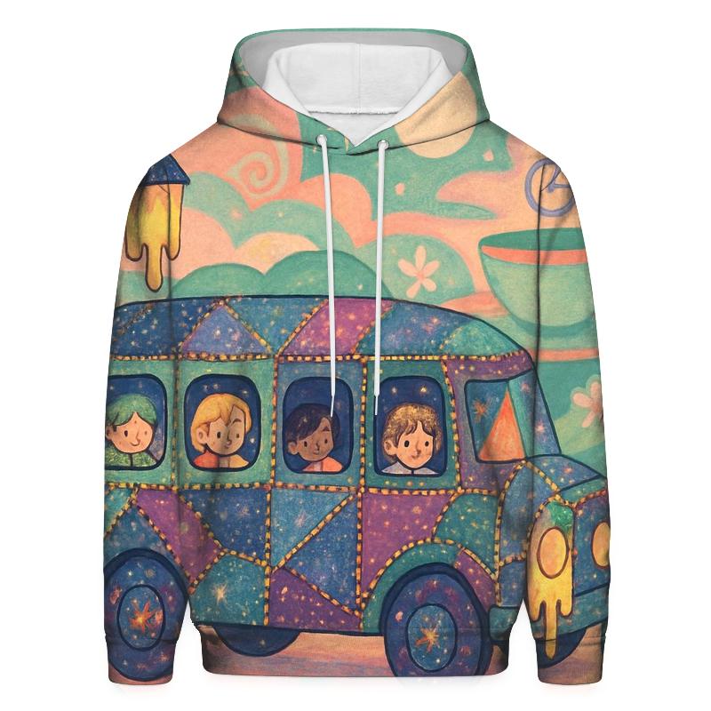 Patchwork Dream Bus hoodie styles