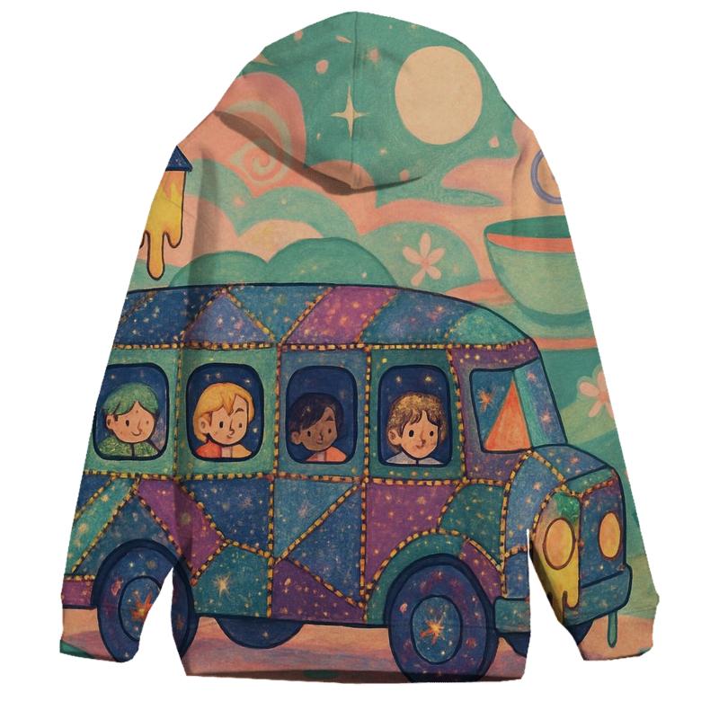 Patchwork Dream Bus hoodie styles