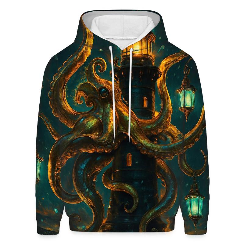 Gilded Lantern Kraken graphic hoodies