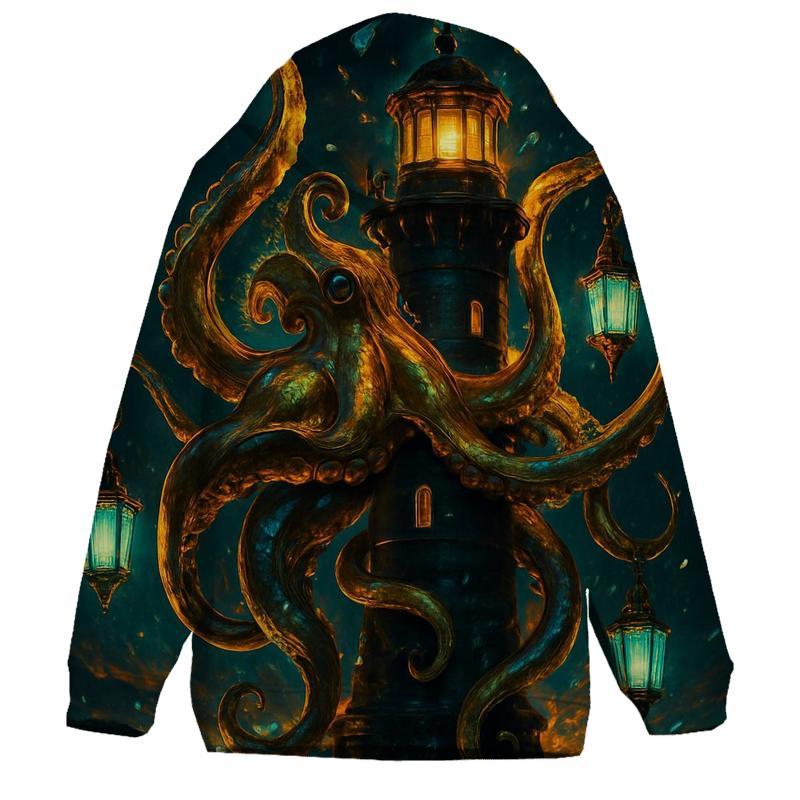 Gilded Lantern Kraken graphic hoodies