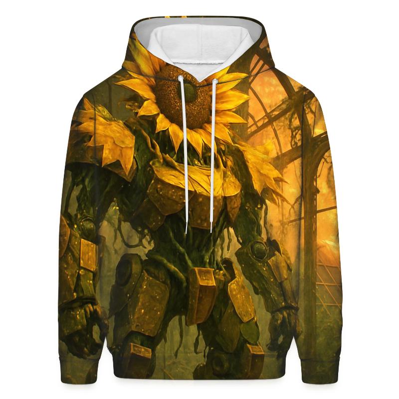 Sunflower Mecha Guardian designer hoodies