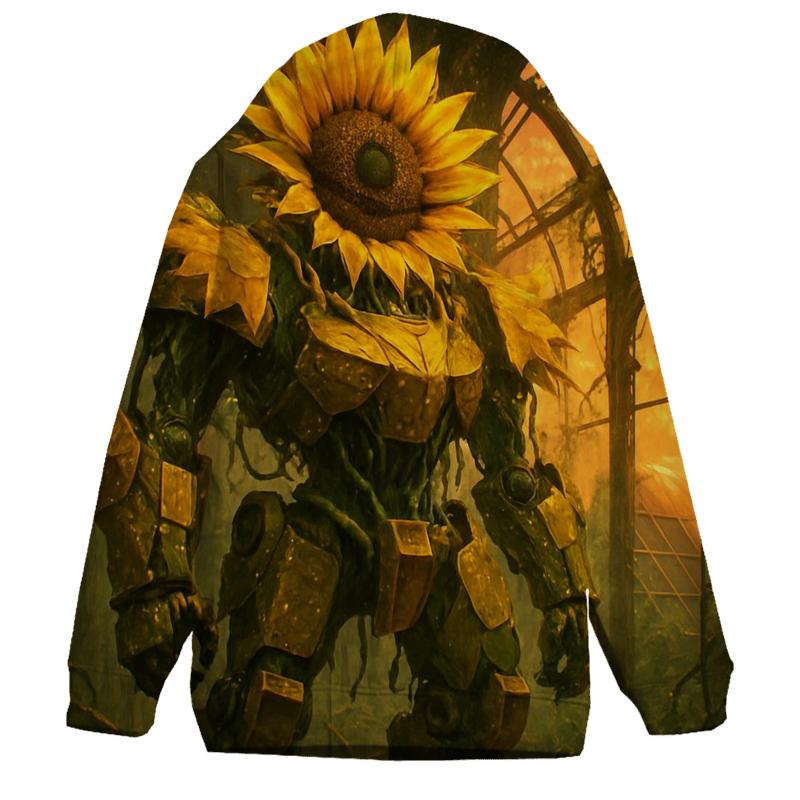 Sunflower Mecha Guardian designer hoodies