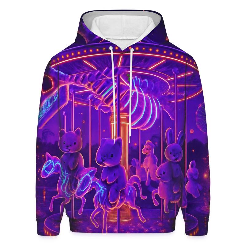 Neon Carousel Leviathan lightweight hoodies