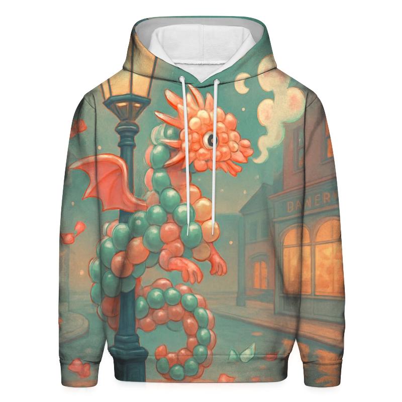 Moonlit Gumball Dragon embroidered hoodies