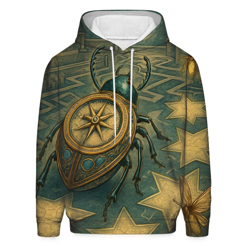 Gilded Compass Beetle heavyweight hoodies