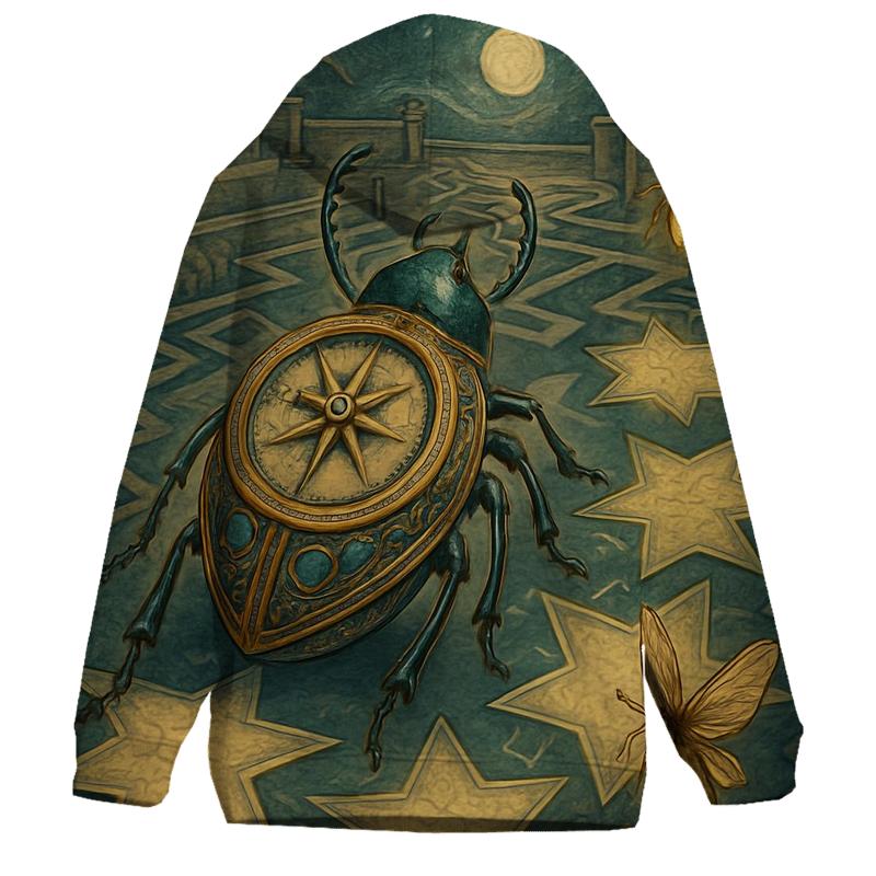 Gilded Compass Beetle heavyweight hoodies