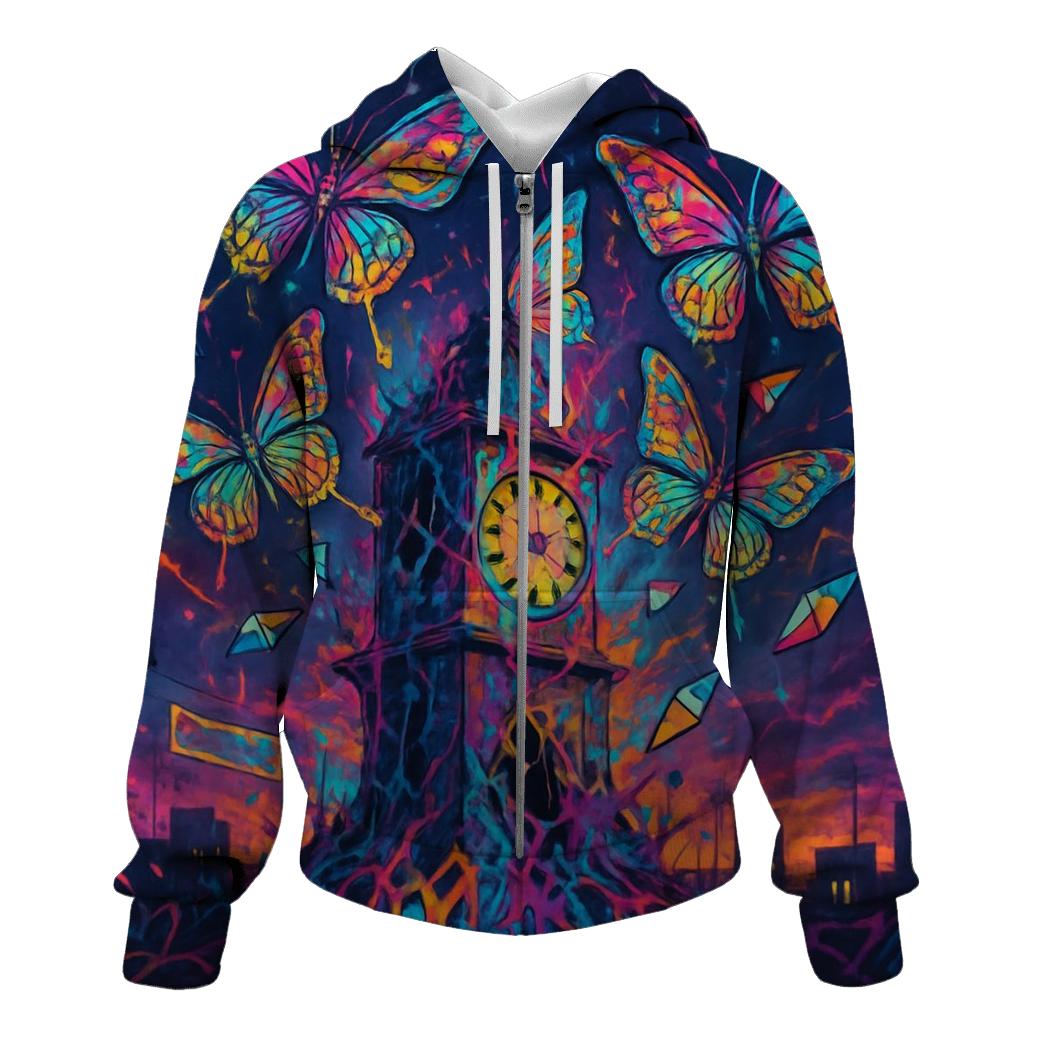 Clocktower Butterfly Riot heavyweight hoodies