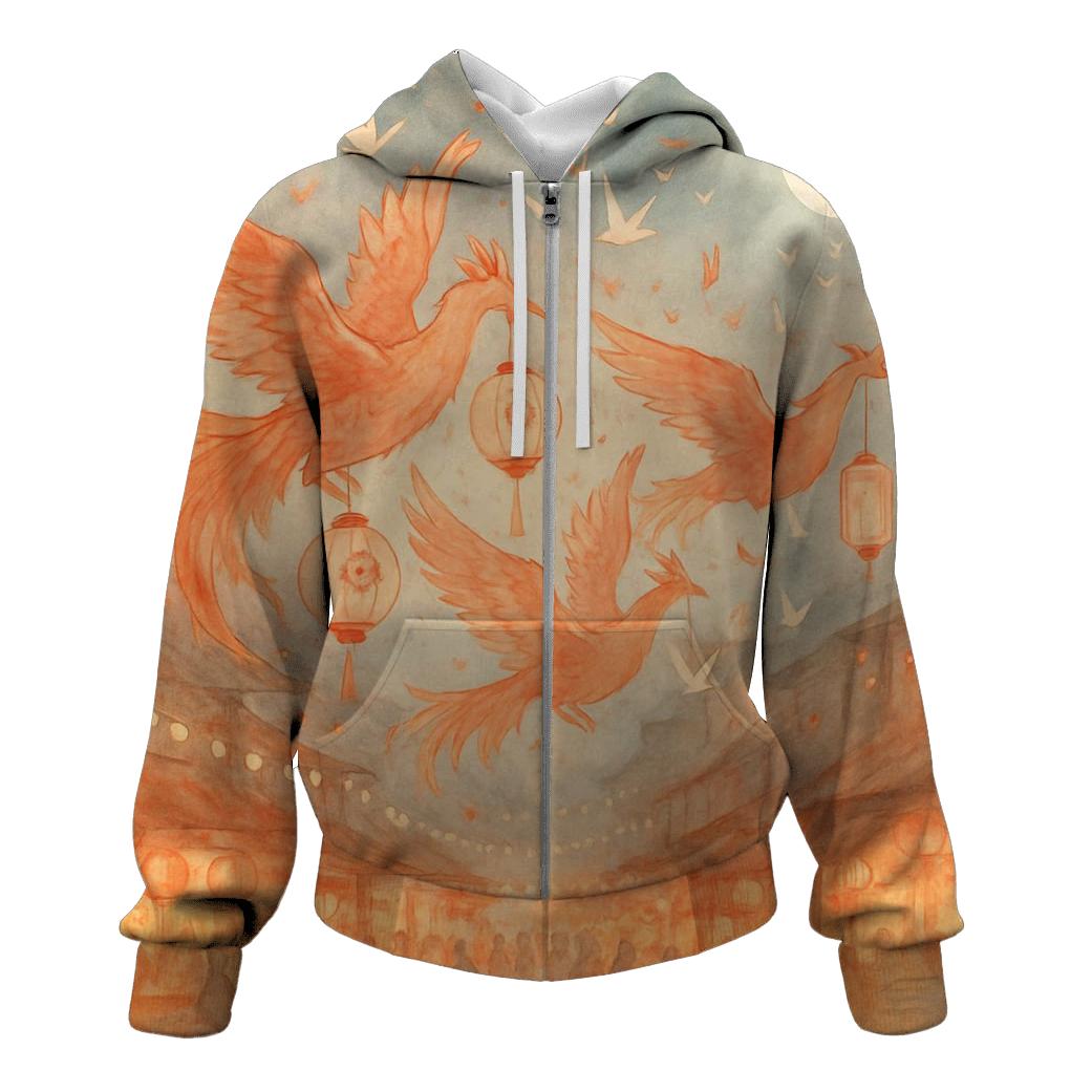 Origami Phoenix Market designer hoodies