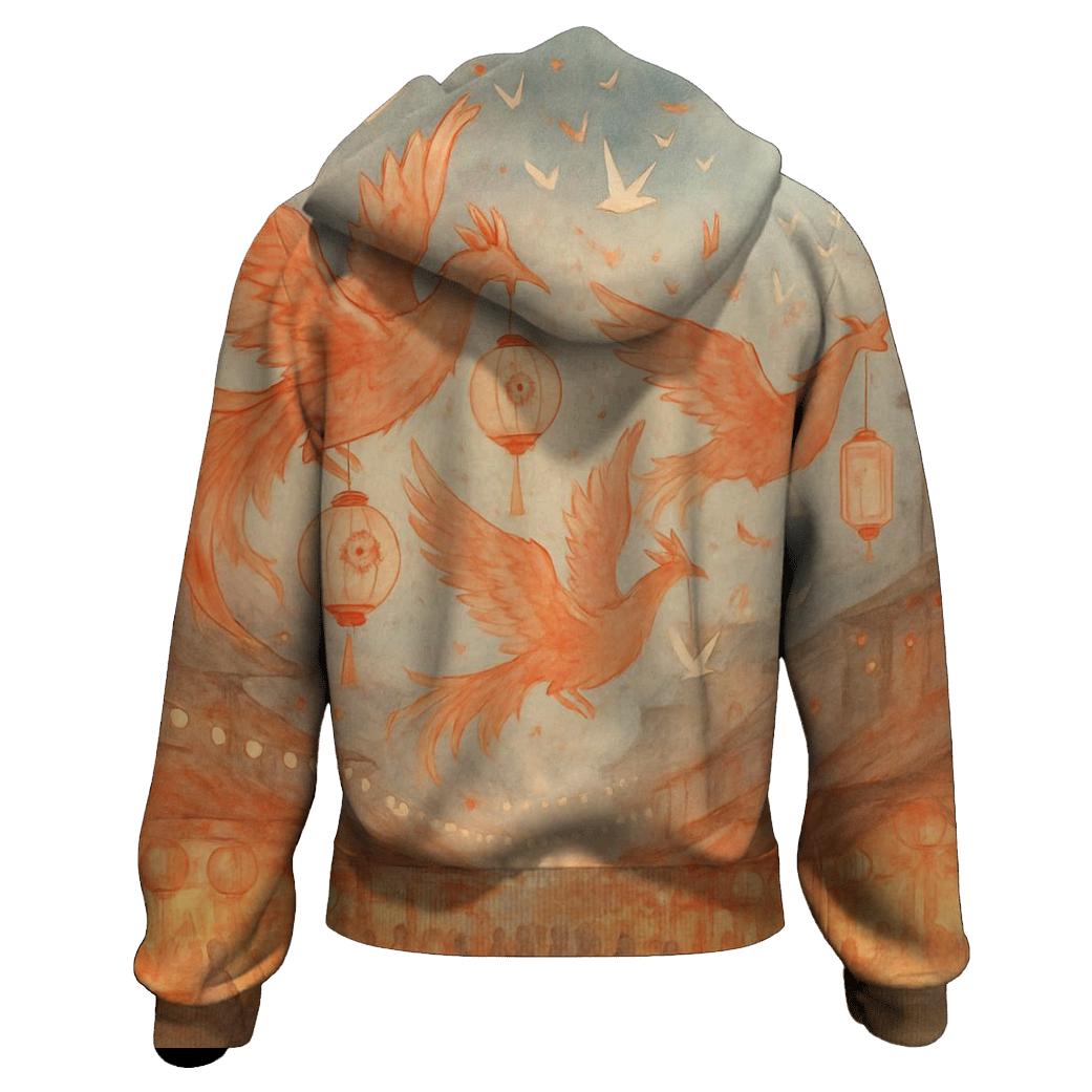 Origami Phoenix Market designer hoodies