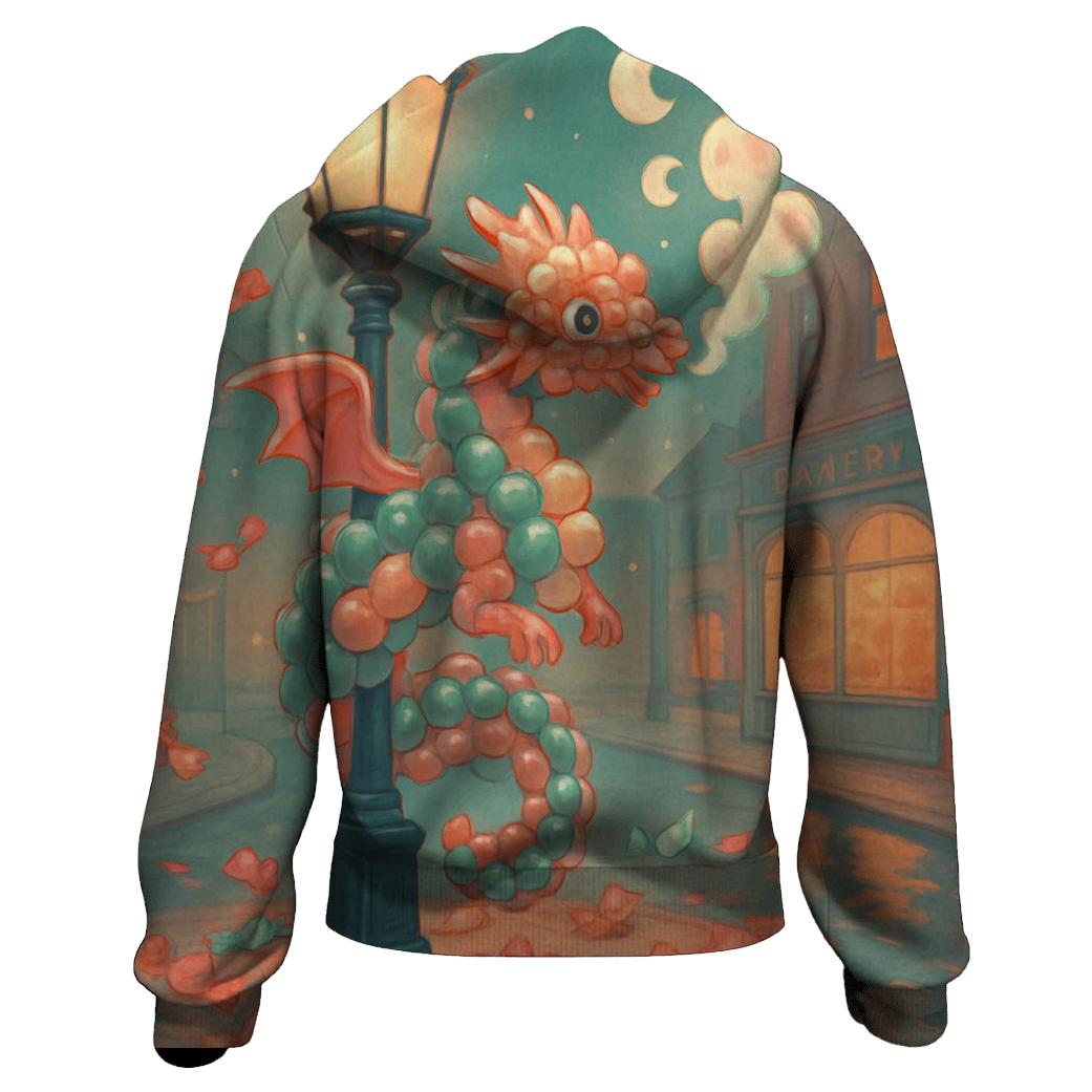 Moonlit Gumball Dragon zip-up hoodies