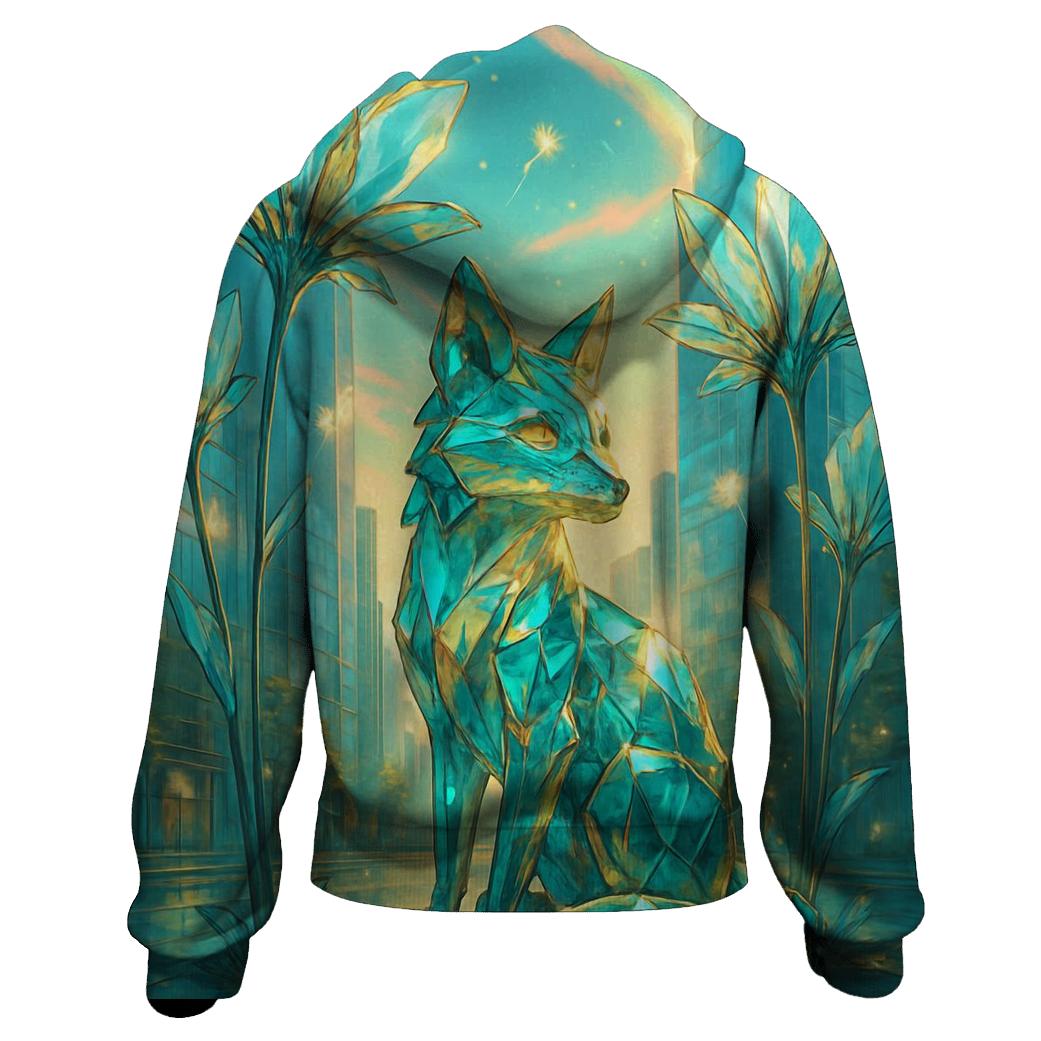 Crystalline City Foxglove hoodie designs
