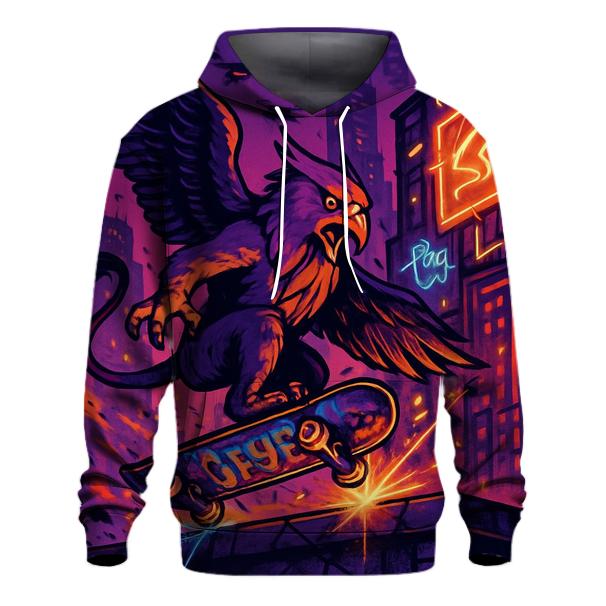 Neon Skateboard Griffin zip-up hoodies