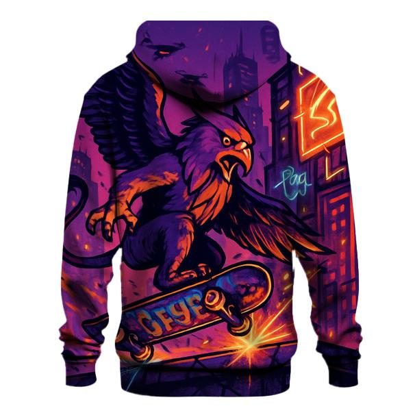 Neon Skateboard Griffin zip-up hoodies