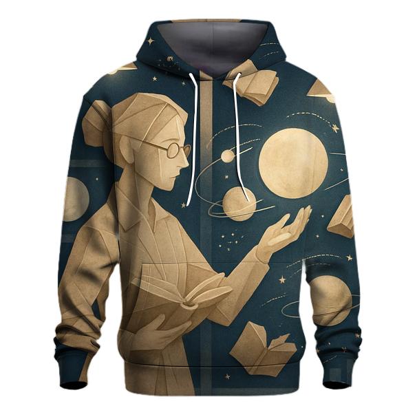 Paper Moon Librarian graphic hoodies