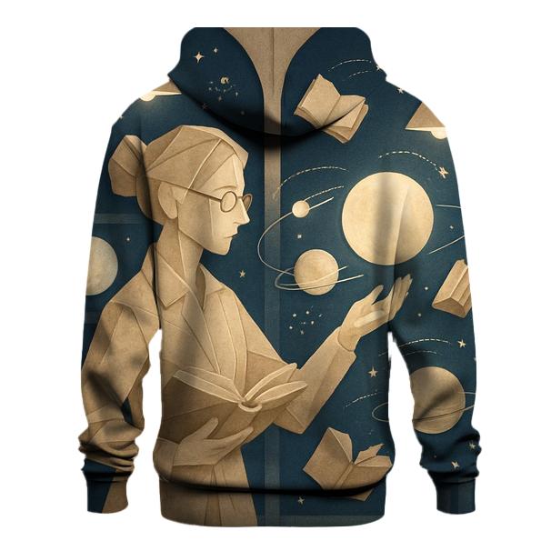 Paper Moon Librarian graphic hoodies
