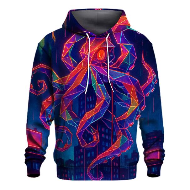 Neon Origami Kraken hoodie styles