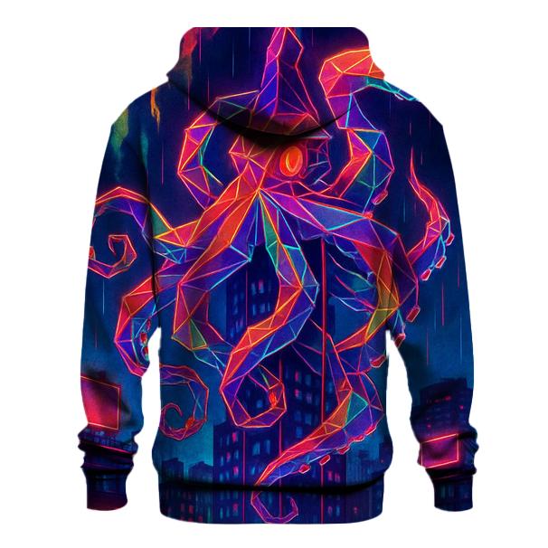 Neon Origami Kraken hoodie styles