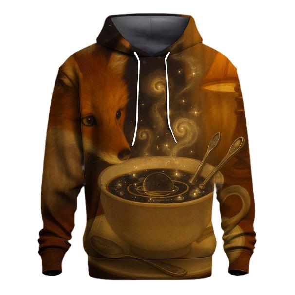 Teacup Planetarium Fox printed hoodies