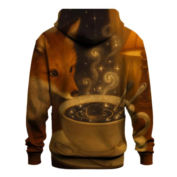 Teacup Planetarium Fox printed hoodies