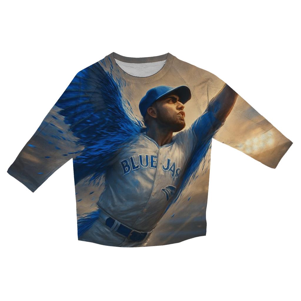 Blue Jays Winged Catch At Dusk personalized 3/4 sleeve tees