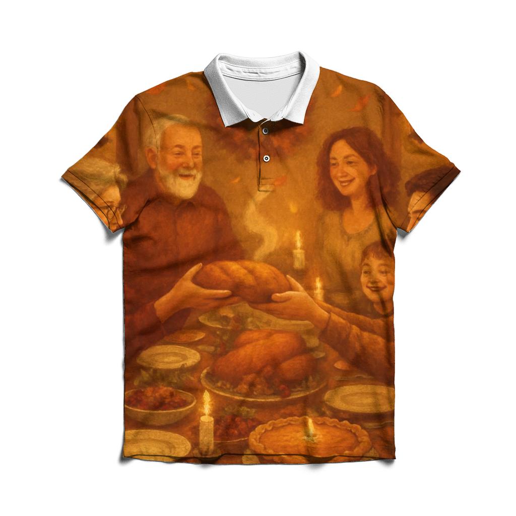 Harvest Hearth Gathering personalized polo shirts