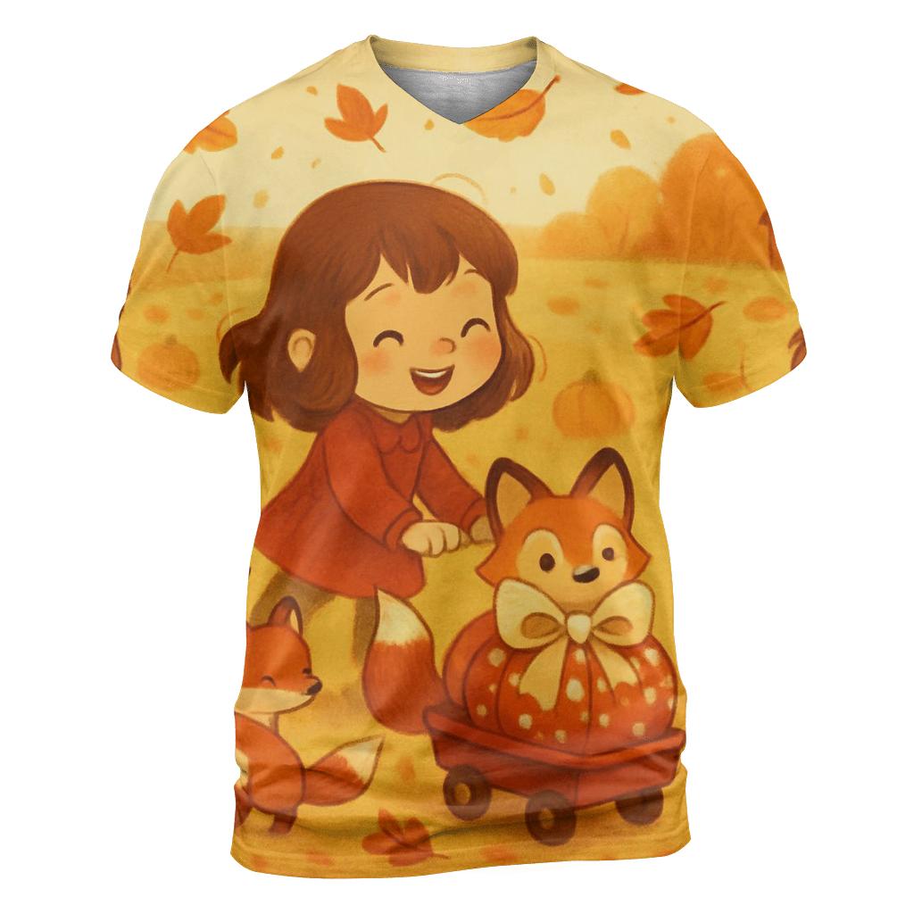 Pumpkin Patch Parade creative print fashion shirts
