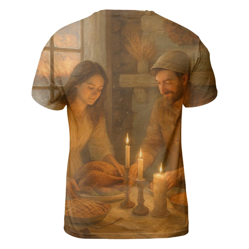 Cabin Candlelight Supper statement graphic shirts