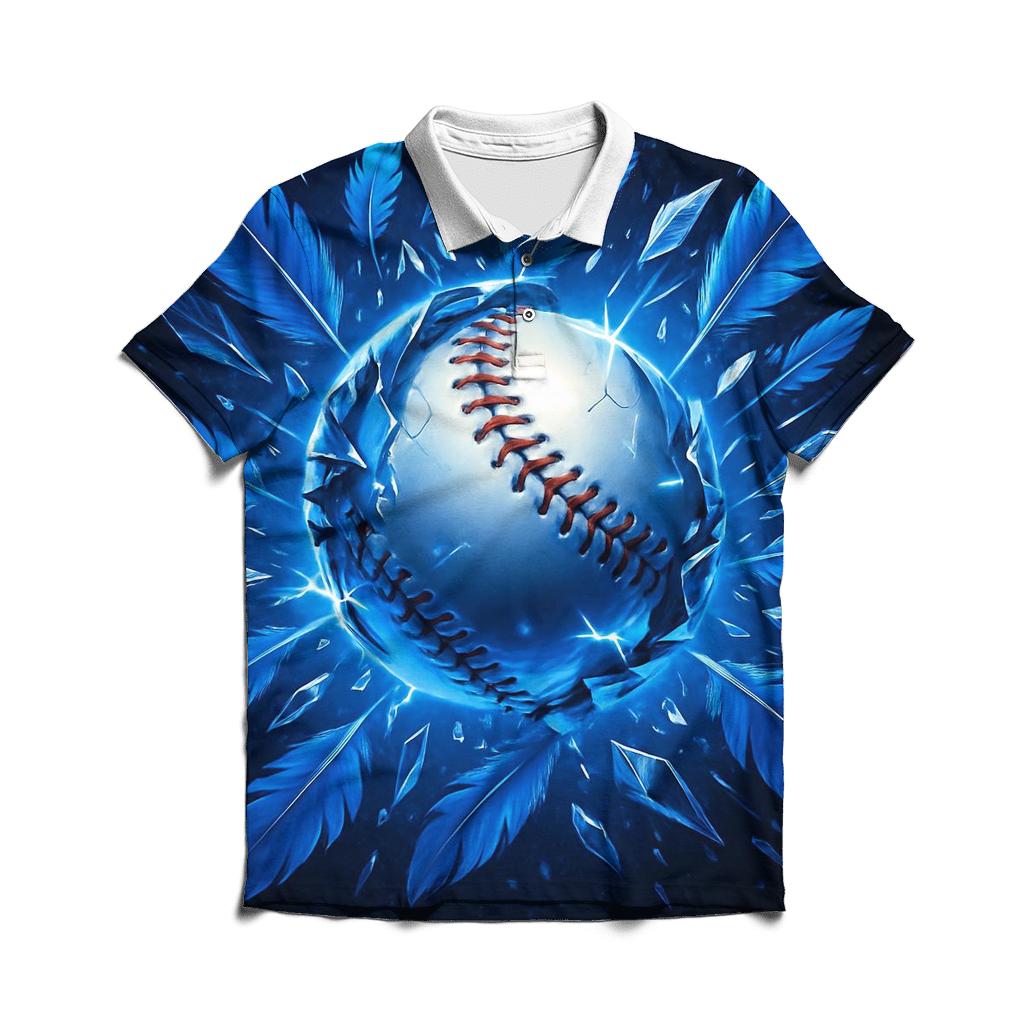 Feather Break Fastball With Blue Jays designer slim fit polos