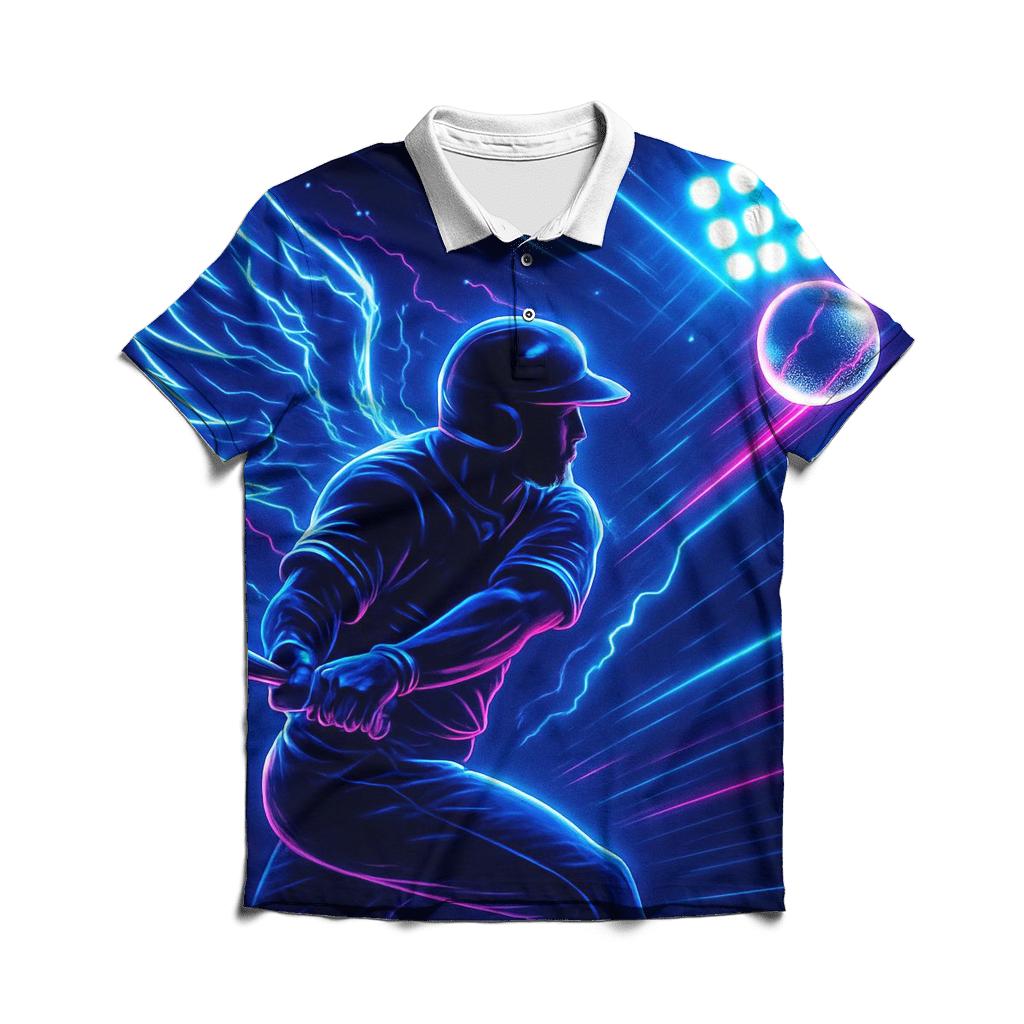 Electric Blue Jays Strike custom polo shirts