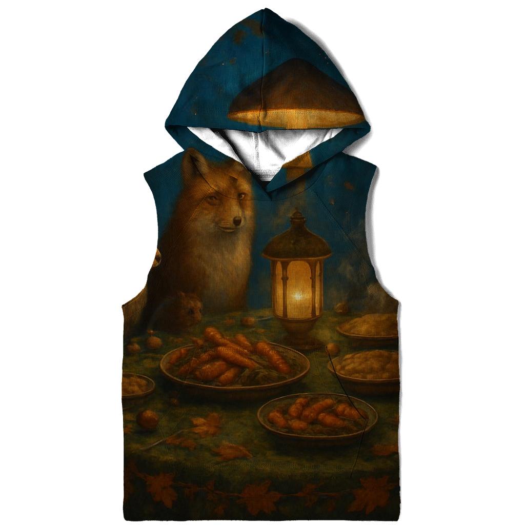 Woodland Banquet Under Stars heavyweight hoodies