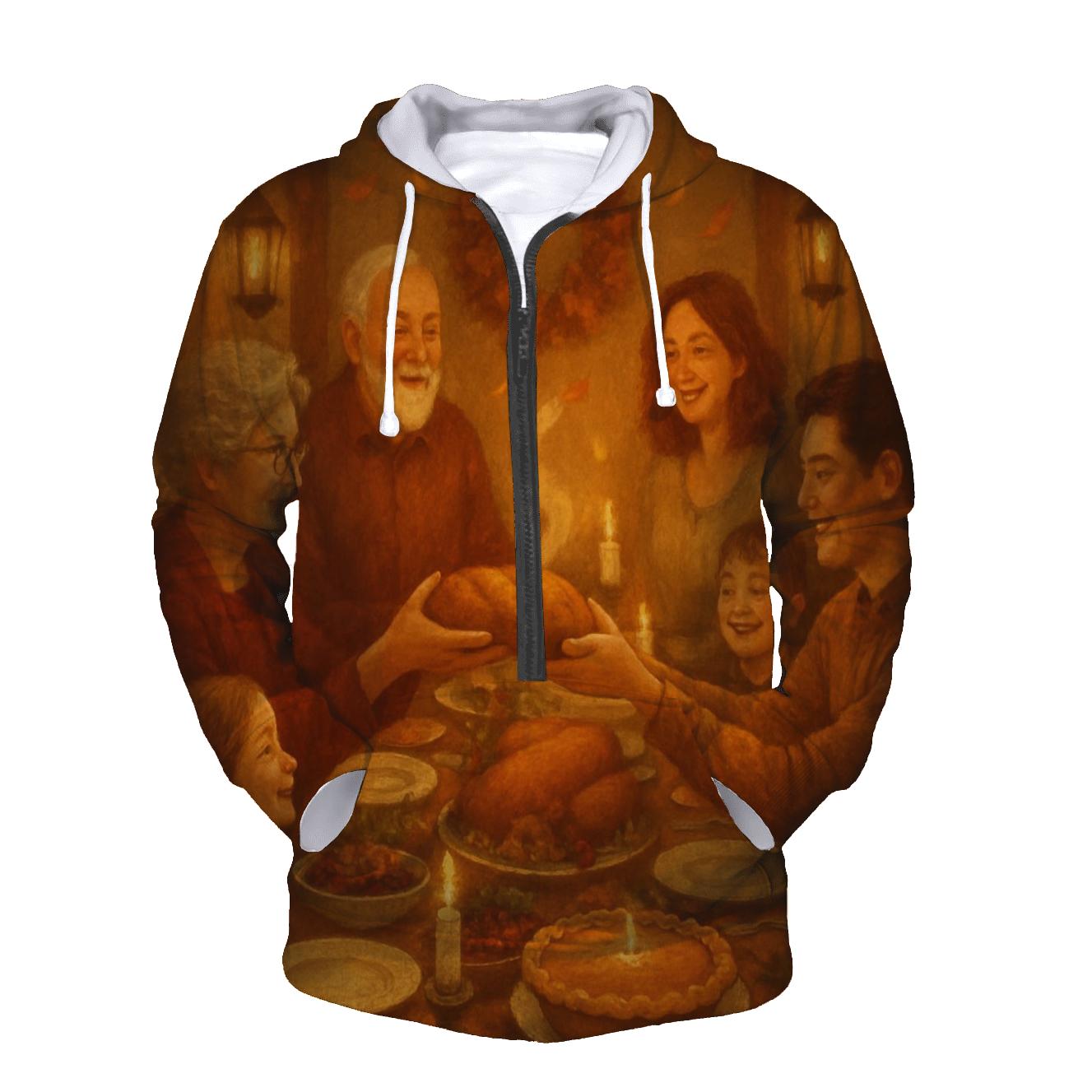 Harvest Hearth Gathering premium hoodies
