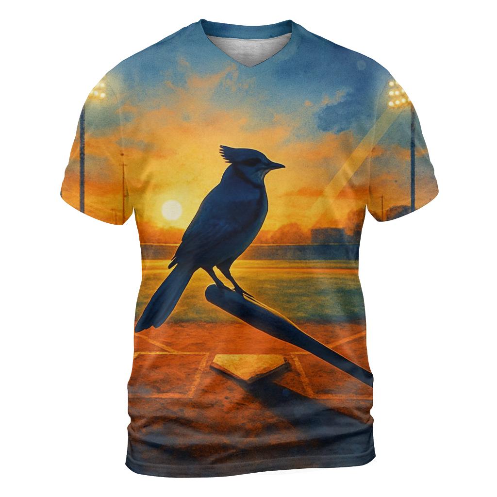 Blue Jays Diamond Sunset creative print fashion shirts