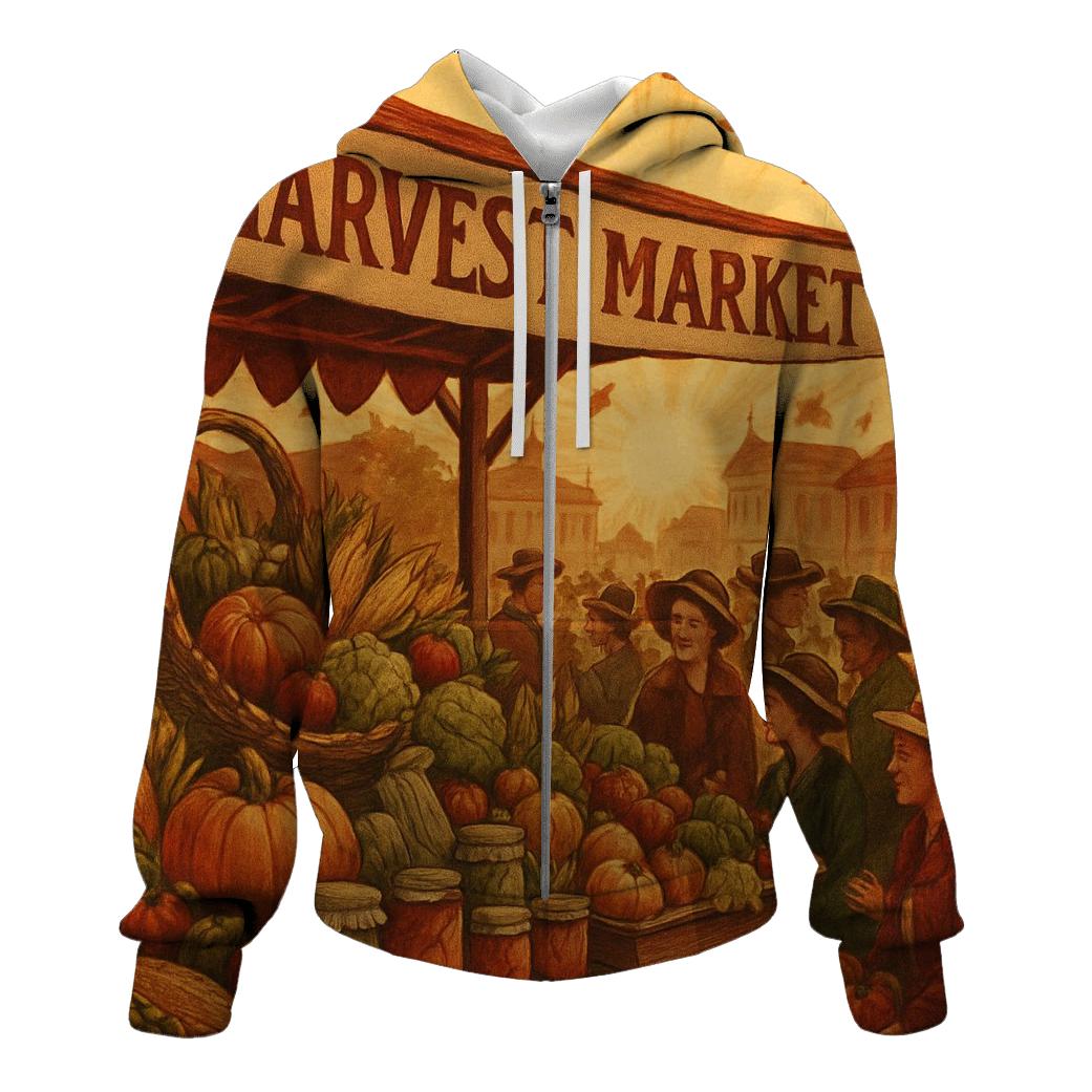 Cornucopia Cosmo Market printed hoodies