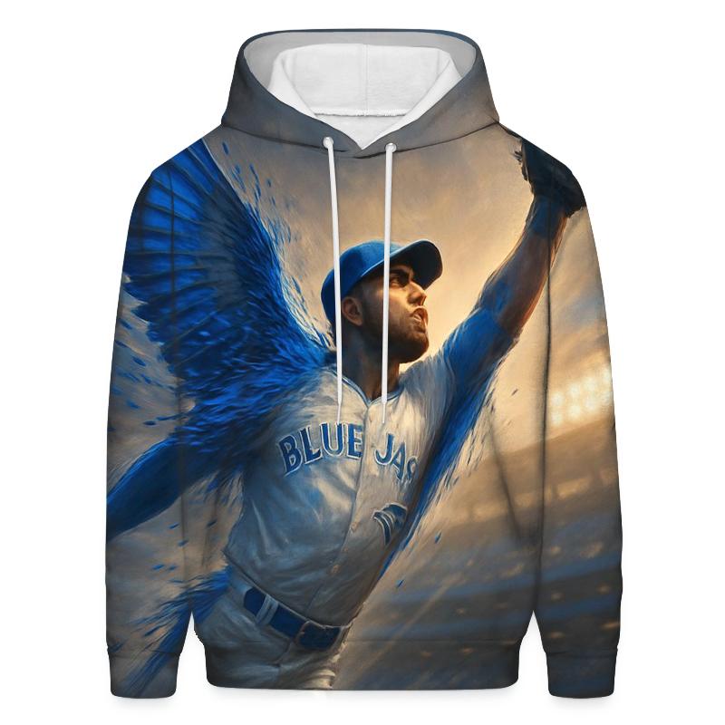Blue Jays Winged Catch At Dusk premium hoodies