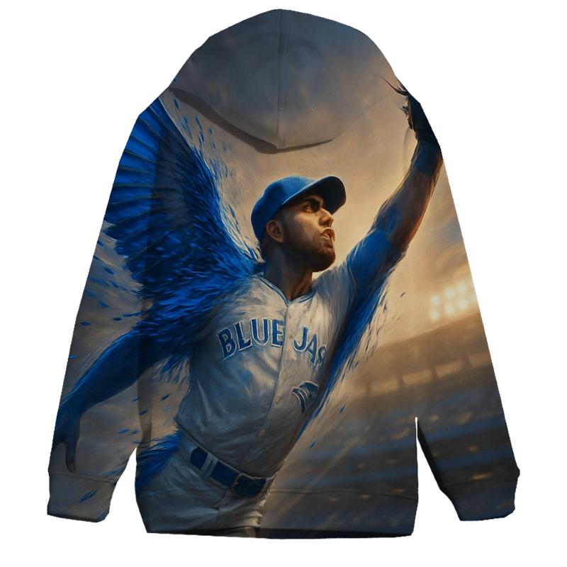 Blue Jays Winged Catch At Dusk premium hoodies