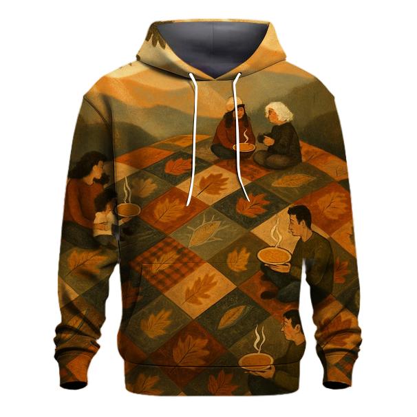 Gratitude Quilt Of Leaves pullover hoodies