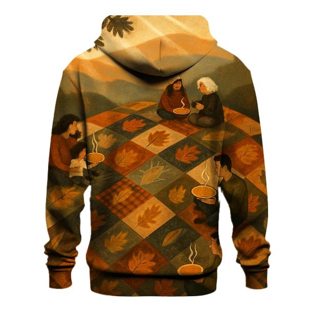 Gratitude Quilt Of Leaves pullover hoodies