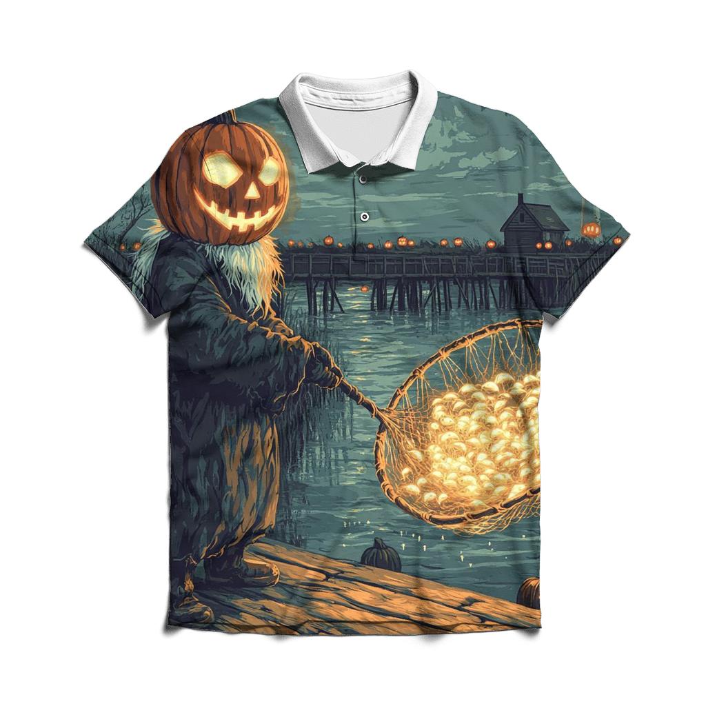 Halloween Lantern Fisher designer slim fit polos