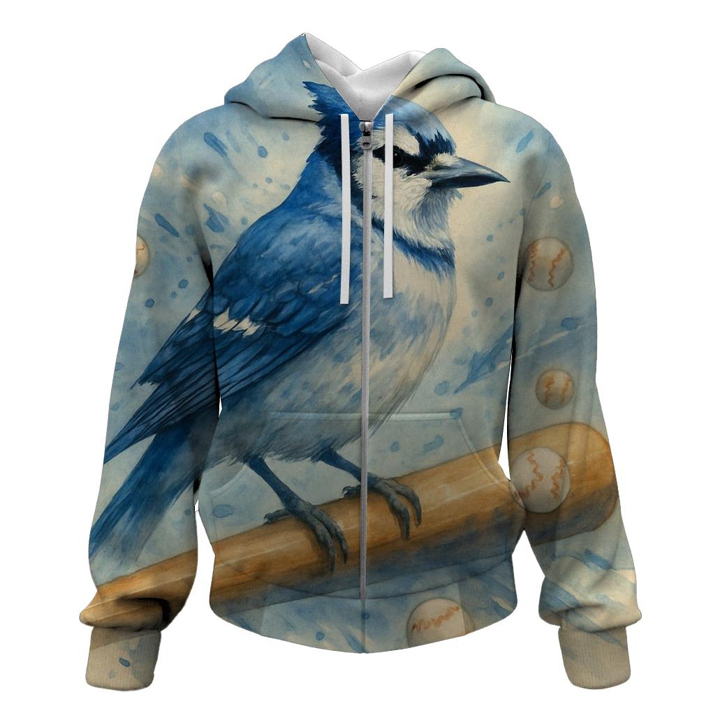 Blue Jays Perched On The Bat custom hoodies