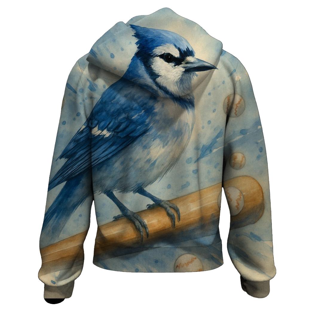 Blue Jays Perched On The Bat custom hoodies