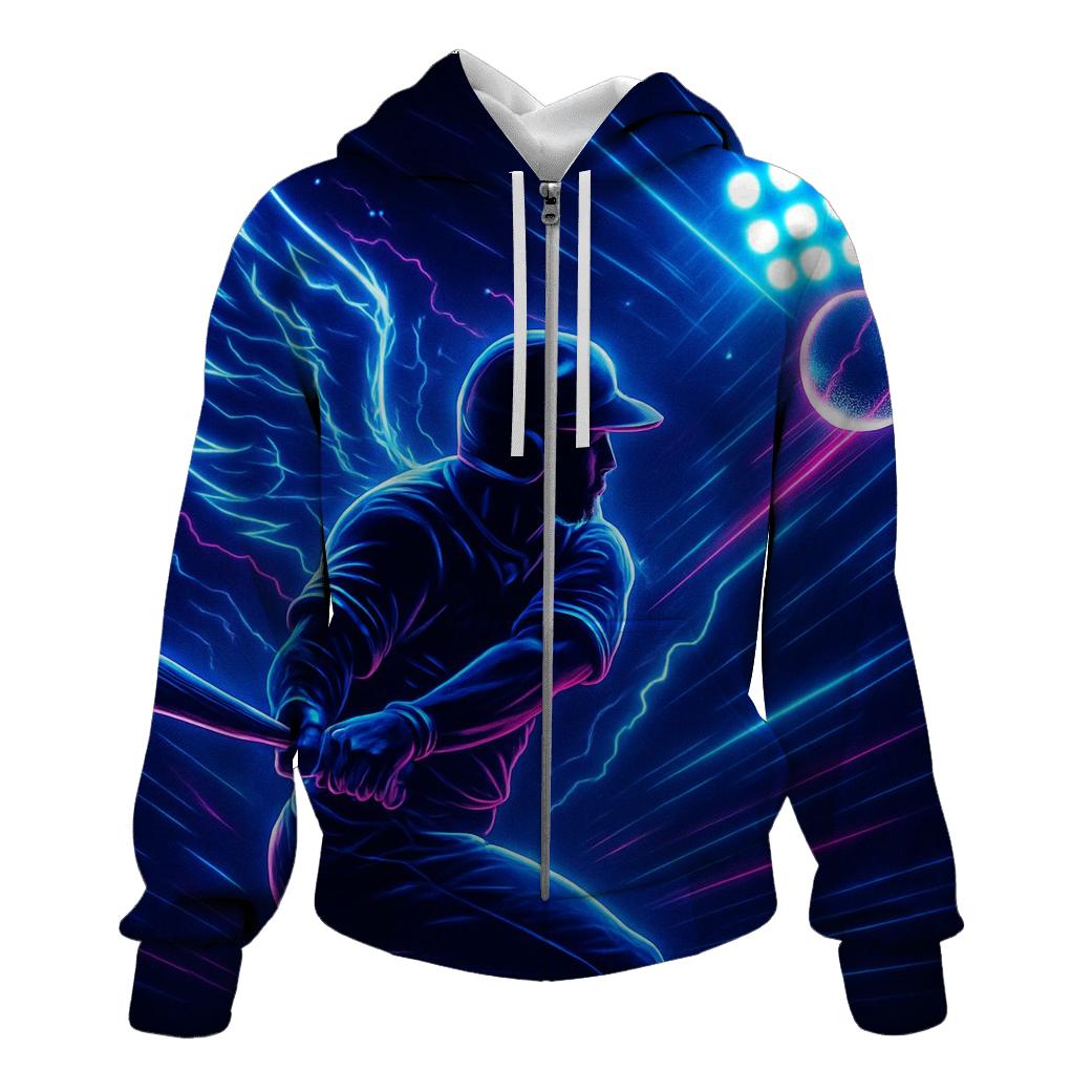 Electric Blue Jays Strike graphic hoodies
