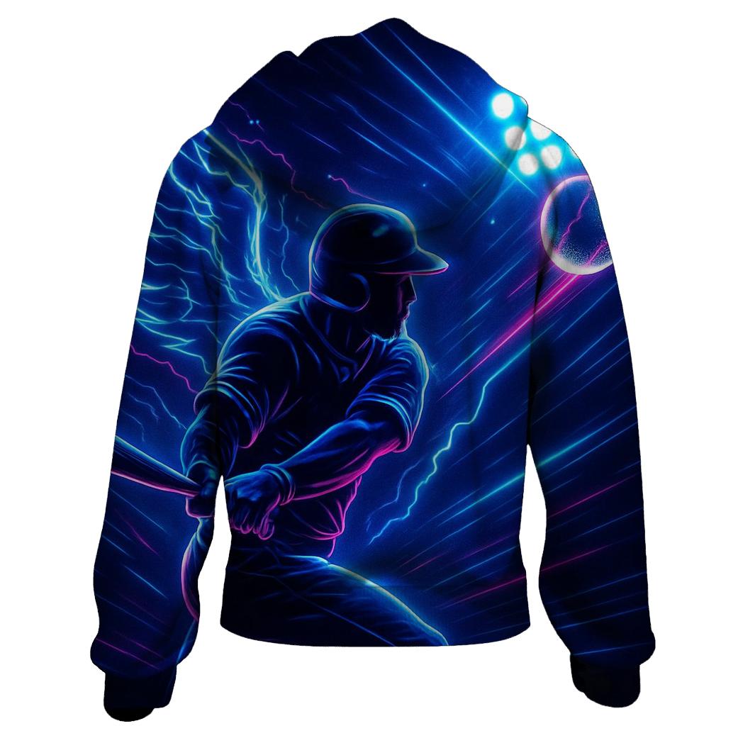 Electric Blue Jays Strike graphic hoodies