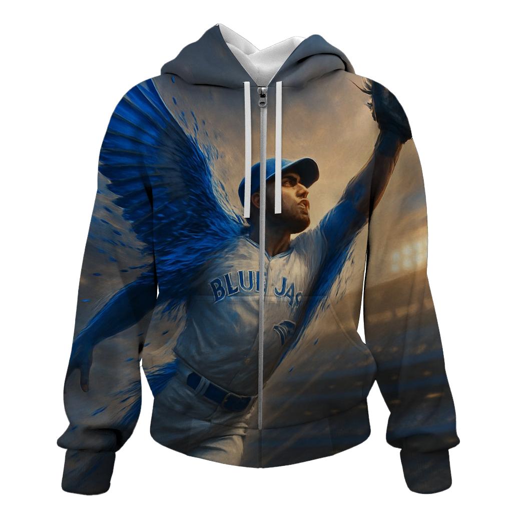 Blue Jays Winged Catch At Dusk hoodie designs