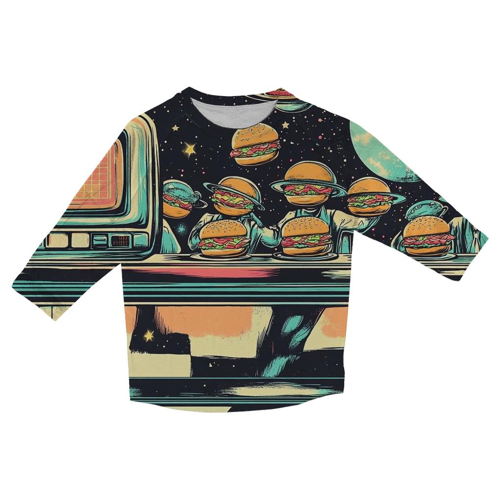 Space Diner Gremlins trendy 3/4 sleeve tops