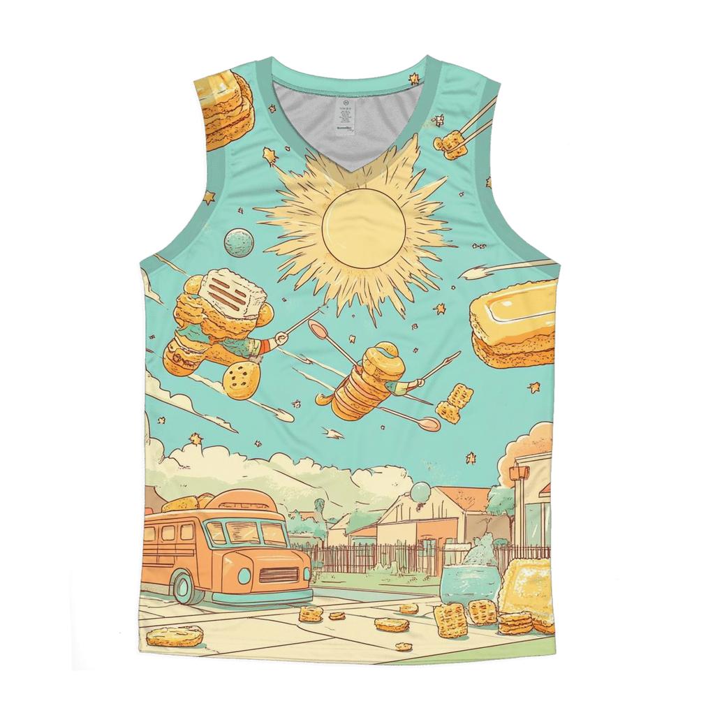 Boomerang Breakfast Heroes designer workout tanks