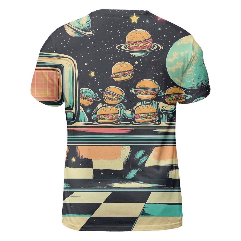 Space Diner Gremlins designer pattern shirts