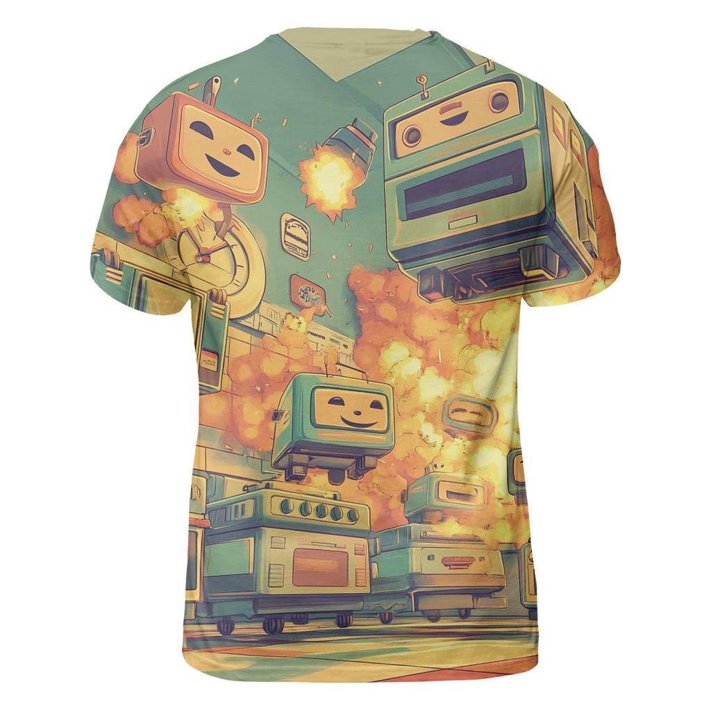 Turbo Toaster Aliens artistic all-over print tops