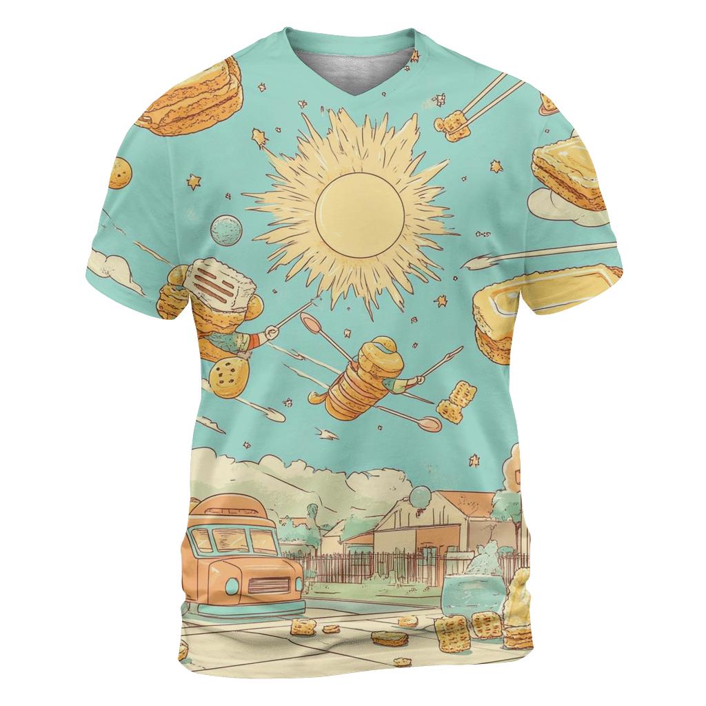 Boomerang Breakfast Heroes custom all-over print shirts